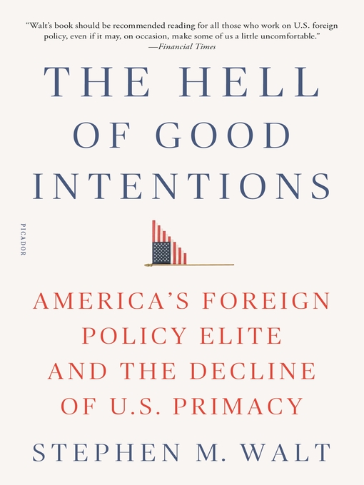 Title details for The Hell of Good Intentions by Stephen M. Walt - Wait list
